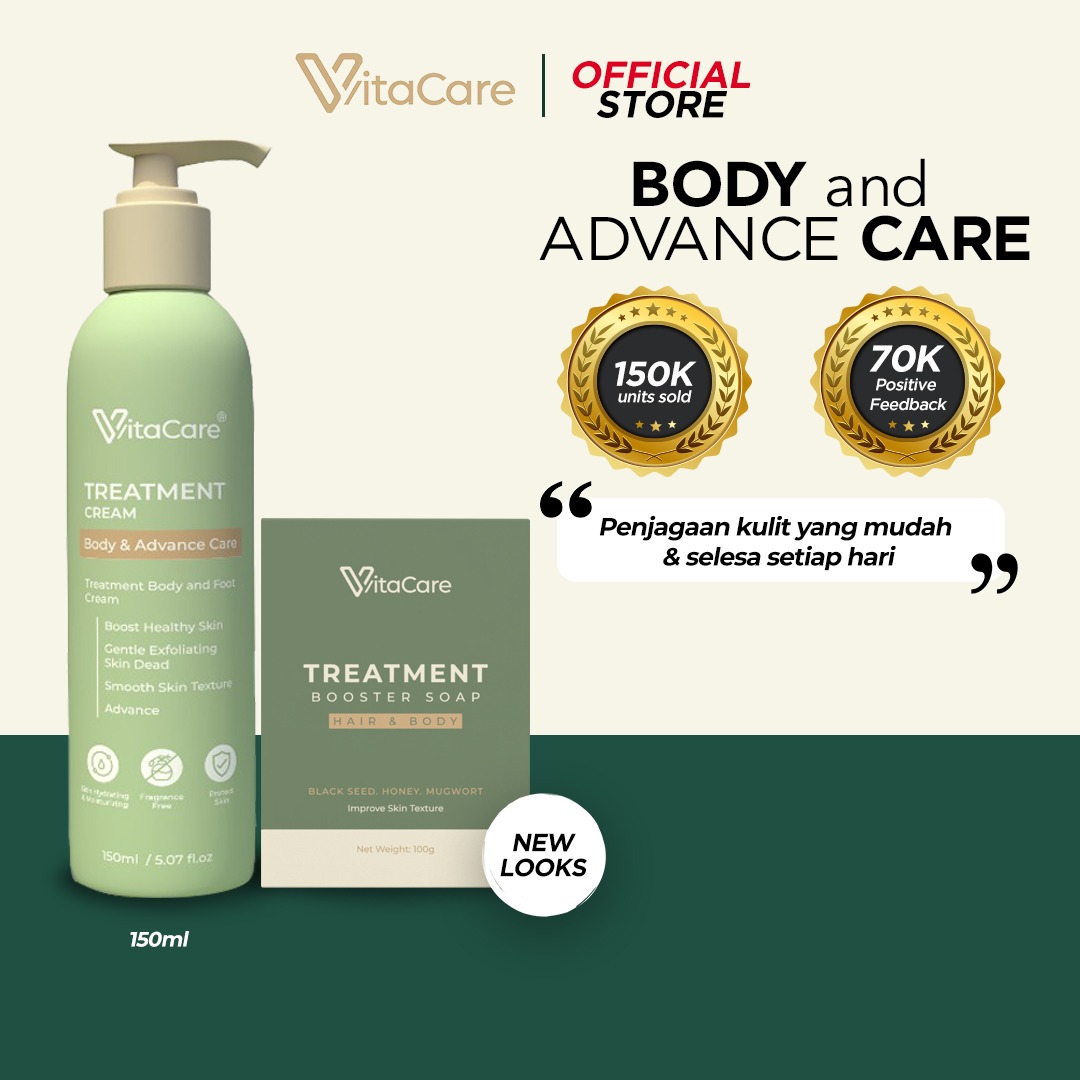 Set Rawatan Kulit (Krim + Sabun) VITACARE